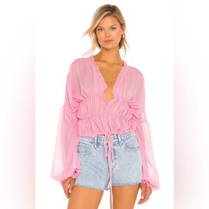 Women's Pink Button Down Shirt